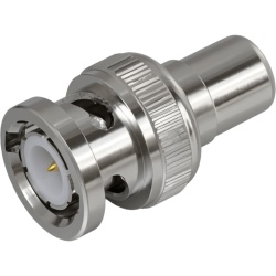 EPCOM TITANIUM TT-RG-02 Adaptador en Linea para 75 Ohm de Conector BNC Macho a RCA Hembra en Aplicaciones de Audio-Video para Camaras Monitores y DVR s.