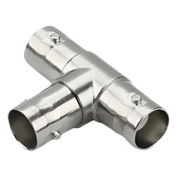 EPCOM TITANIUM TT-RG-10 Adaptador en T para 75 Ohm de triple conectores BNC Hembras Niquel/ Oro/ Teflon.
