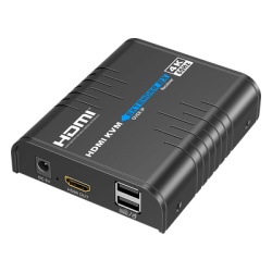 EPCOM TITANIUM TT473KVMRX Extensor KVM HDMI 4K a 60 Hz | Transmision hasta 120 mts con CAT6 | Resolucion 4096x2160@60Hz | Ancho de Banda 18Gbps | HDCP1.4 y HDCP2.2 | Latencia 120~170ms | Conexion 1:1