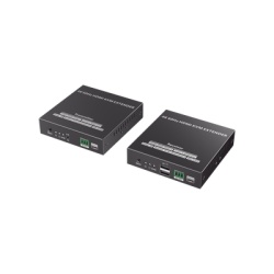 EPCOM TITANIUM TT582KVM Kit Extensor KVM (HDMI y USB) hasta 120 metros | Transmite el Video y Controla tu DVR via USB a distancia | Soporta resolucion 4K @60Hz | Cat 6 6a y 7 | Salida Loop en el Tx pa
