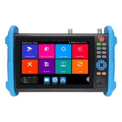 EPCOM TPTURBO8K(BT) Tester de Video Profesional | Pantalla 7"| Prueba IP/HD/Analogicas | TVI/CVI/AHD/CVBS | IP ONVIF | 4K/8K | H.264/H.265 | HDMI | PTZ | Scanner IP | TDR | Salidas 12V/24V/PoE | Activ