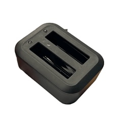EPCOM XMRX5V2BATDOCK Base de Carga Dual para Baterias de Bodycam| Compatible con XMRX5V2| Diseno Compacto | Carga Rapida Dual | Indicadores de Estado| Material ABS | No incluye Bateria.