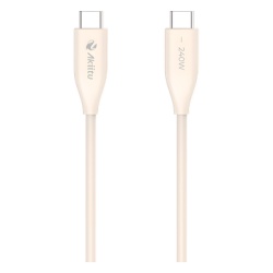 EZVIZ AKPAC24SL1.5M Cable de Carga USB-C a C / 1.5 Metros (4.92 Pies) / Potencia 240W / Fast-Charging / Velocidad Transferencia 480 Mbps / Tecnologia GaN (Nitruro de Galio) / Material Silicona No Toxi