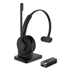 FANVIL DH301D Diadema Inalambrica / DECT 6.0 + Bluetooth 5.3 / Microfono Rotable / Audio HD / Cancelacion IA / Base de Carga