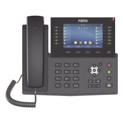 FANVIL X7C Telefono IP empresarial para 20 lineas SIP Bluetooth integrado para diademas PoE y hasta 60 botones DSS con doble puerto Gigabit soporta recepcion de video