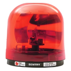 FEDERAL SIGNAL 448-112-04 Luz giratoria SENTRY con reflector tipo parabolico color rojo
