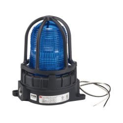 FEDERAL SIGNAL INDUSTRIAL 191XLS-120240-B Luz de advertencia LED color Azul para ubicaciones peligrosas montaje para superficies 120/240Vca