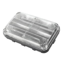 FEDERAL SIGNAL QL-64C-BB Luz de advertencia Quadraflare LED con flasher integrado y mica transparente color azul