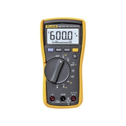 FLUKE FLUKE-115 Multimetro Digital para Electricista Para Pruebas de Capacitancia y Diodos Uso con Voltaje Maximo de 600 V Pantalla LED Retroiluminada