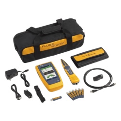 FLUKE NETWORKS LIQ-DUO-KIT-H6-MX Kit Avanzado de Calificador de Red y Wi-Fi LinkIQ DUO / Verificacion hasta 10GBASE-T / Diagnostico de Switch VLAN y PoE / Analisis Wi-Fi 6E / Pantalla Multitactil a Co