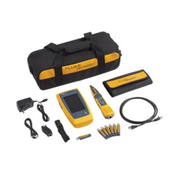 FLUKE NETWORKS LIQ-KIT Kit Avanzado de Calificador de Red LinkIQ Para Verificar Rendimiento de Cableado Hasta 10Gbps Basado en Frecuencia con Pantalla Multitactil a Color