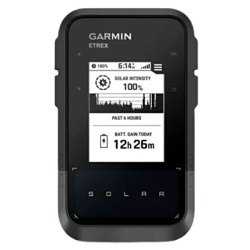 GARMIN 10-02782-00 Navegador GPS Portatil / Pantalla 2.2? de Alto Contraste / Bateria Ilimitada con Carga Solar (75 000 lux) / GPS Multibanda / Brujula Digital / Resistente al Agua IPX7 / Compatible c