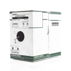 GENESIS 2206-1109/1000 Bobina de 305 Metros (1000 Pies) de Cable / 6 x 22 AWG Blindado / Riser / Color Gris / Para Aplicaciones de Audio Seguridad y Control