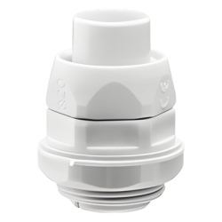 GEWISS DX-54-032 Conector (Racor) de tuberia flexible a caja PVC Auto-Extinguible de 32 mm IP55