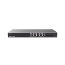 GRANDSTREAM GWN7812P Switch Capa 3 PoE+ Administrable / 16 puertos 10/100/1000 Mbps + 4 Puertos SFP+ de 10 Gigabits / Hasta 240W / Compatible con GWN Cloud.