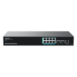 GRANDSTREAM GWN7821P Switch PoE Multigigabit Capa 3 / 8 Puertos Ethernet 2.5 G / 2 Puertos SFP+ / PoE++ Dinamico / IPv6 e IPv4 / VLAN Avanzada / QoS / Stacking hasta 4 Dispositivos / Administracion Lo