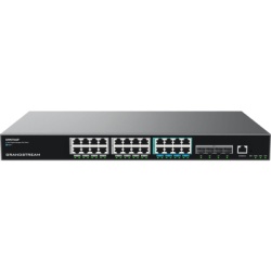 GRANDSTREAM GWN7822P Switch PoE Multigigabit Capa 3 / 24 Puertos Ethernet PoE (16x 1G 8x 2.5G)/ 4 Puertos SFP+ / PoE++ Dinamico / IPv6 e IPv4 / VLAN Avanzada / QoS / Stacking hasta 4 Dispositivos / Ad