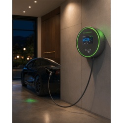 GREENC S01US48A Estacion de Carga para Vehiculos Electricos / 48 A / 11.5 kW / Conector Tipo 1 (SAE J1772) / 220-250 V Monofasico / Pantalla LCD 4.3 in (10.9 cm) / Cable TPU 5 m (16.4 ft) / Plug and P - Img 4