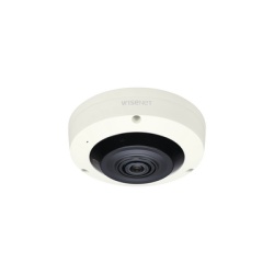 Hanwha Techwin Wisenet XNF-8010R Fisheye IP Interior 6 Megapixel / WDR 120dB / IR 15m / PTZ Digital 8X / Video Analiticos Avanzados / Entrada y Salida de Audio y Alarma