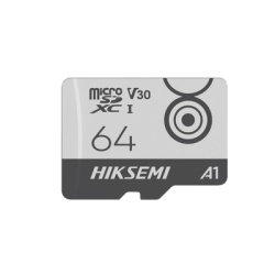 HIKSEMI by HIKVISION HS-TF-M1/64G Memoria MicroSDXC / 64 GB / Clase 10 U3 V30 / 95 MB/s Lectura / 55 MB/s Escritura / -25Â°C a 85Â°C / 0.59 x 0.43 x 0.04 in