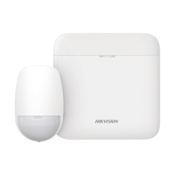 HIKVISION AXPRO-KIT-PIR Kit de Alarma Inalámbrica / Hub con Batería 35 h / Sensor PIR 15 m (49.2 ft) / 85.9° Cobertura / 48 Zonas / Wi-Fi 2.4 GHz / 433 MHz AES-128