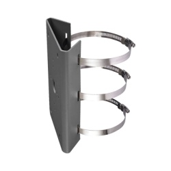 HIKVISION DS-1275ZJ-BJH/600MM Montaje para Poste Vertical / Diámetro 400-600 mm / Acero Galvanizado SUS304 / 250x127x46 mm / 1.6 kg / Plateado