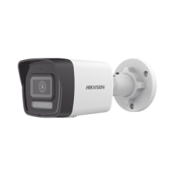 HIKVISION DS-2CD1023G2-LIU(F) [Dual Light] Bala IP 2 Megapixel / Lente 2.8 mm / 30 mts IR + 30 mts Luz Blanca / Microfono Integrado / Motion Detection 2.0 / Exterior IP67 / H.265 / PoE / Micro SD