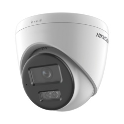HIKVISION DS-2CD1383G2-LIU(F) [Dual Light] Turret IP 8 Megapixel (4K) / Lente 2.8 mm / 30 mts IR + 30 mts Luz Blanca / Microfono Integrado / ACUSENSE Lite / Exterior IP67 / H.265 / PoE / ONVIF / Micro