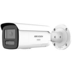 HIKVISION DS-2CD2T47G3-LIS2UY/SRB Bala IP / 4 Megapixel / Lente 4 mm / 60 m IR + Luz Blanca / IP67 NEMA 4X / WDR 130 dB / ACUSENSE 3.0 / Estrobo Azul y Rojo / 196 ft Alcance / Audio 2 Vías