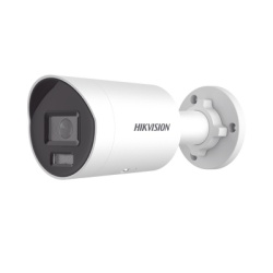 HIKVISION DS-2CD3046G2H-LIU Bala IP 4 Megapixel / Lente 2.8 mm / Dual Light (40 mts IR + 40 mts Luz Blanca) / Darkfighter S / Microfono Integrado / Exterior IP67 / WDR 130 dB / 4 Analiticos: AcuSense