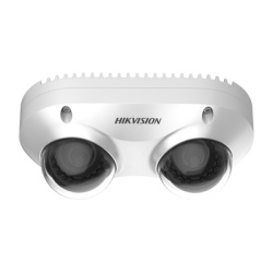HIKVISION DS-2CD6D52G0-IHS PanoVu Series / Lente Dual de 5 Megapixel / 2 Lentes Fijos de 2.8 mm / Recomendado para Pasillos o Esquinas / IP67 / IK10 / PoE / WDR 120 dB / 10 mts IR / Entrada y Salida d