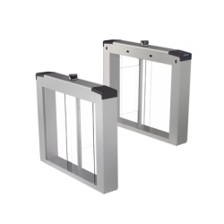 HIKVISION DS-K6B221TMX-LR Torniquete Swing Bidireccional / Reconocimiento Facial 100,000 Rostros / Lector Mifare 200,000 Tarjetas / 5,000,000 MCBF / 4 Sensores dToF / Paso 20-60 Personas/min / Carril 65 o 90 cm (25.6 o 35.4 in) / Wi-Fi AP y RJ45