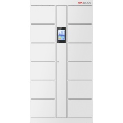 HIKVISION DS-KLM28-12 Locker Inteligente de 12 Espacios con Reconocimiento Facial Incluido de 8" / MAESTRO / Uso para Visitantes y/o Empleados / Facil Uso y Puesta en Marcha
