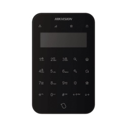 HIKVISION DS-PK1-LT-WB/BLACK Teclado Inalámbrico LCD / Pantalla Táctil / Control de Relevadores / Comunicación Bidireccional / IP67 / PIR 10 m (32.8 ft) / AES-128 / 433 MHz