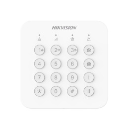 HIKVISION DS-PK201B-WB Teclado Inalámbrico de Armado/Desarmado / RF con Salto de Frecuencia / LED y Buzzer / Autonomía 2 Años / -10 a 55 °C / 127 g