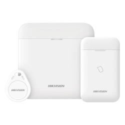 HIKVISION DS-PWA48-K-RONDIN Kit de Alarma Inalámbrico / 48 Zonas / Comunicación Bidireccional 433 MHz / Batería de Respaldo 12 h / Hasta 4 Sirenas / Frecuencia Tag 13.56 MHz / Temperatura -10 a 55 °C