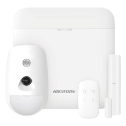 HIKVISION DS-PWA48-KS-CAM Kit de Alarma Inalámbrica / 48 Zonas / GSM 3G/4G / Wi-Fi 2.4 GHz / PIR con Cámara 640x480 / AES-128 / 433 MHz