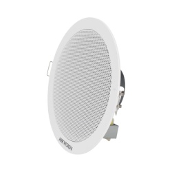 HIKVISION DS-QAE0206G1-V Altavoz Montaje en Plafon | 6 Watts | 100 V | Rejilla de Metal | Color Blanco | Uso Interior