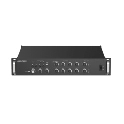 HIKVISION DS-QAZ1A500G1-VB2 Amplificador de audio | 2 zonas de 250W | 100V/70V | Calendarizacion de eventos | Biblioteca de Materiales de Audio | Entrada de Alarma | Hik-connect /Hikcentral profesiona