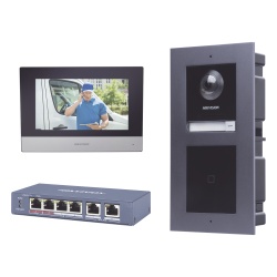 HIKVISION DSKIS601-V2 Videoportero IP / 2 Megapixel / 7 Frentes de Calle / 2 Salidas Relé / IR Oculto 3 m (9.8 ft) / PoE 802.3af / IP65
