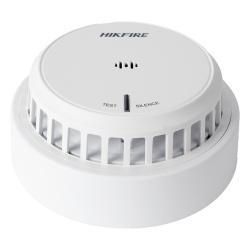 HIKVISION HF-S2E Detector de Humo Óptico / Alarma 85 dB a 3 m (9.8 ft) / Autónomo sin Panel / Baterías AA 3 Años / Certificación EN14604 / 100 mm Compacto