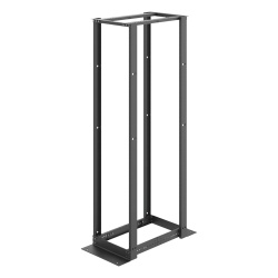 HOFFMAN E4DR19FM45U Rack Abierto de 4 Postes Estandar de 19 in / 45U / 2.13 m (7 ft) de Altura / Profundidad Ajustable 450-1050 mm (17.7-41.3 in) / Aluminio 6063-T6 / Rieles Roscados 12-24 / Negro RAL