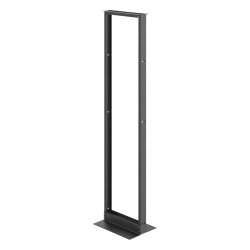 HOFFMAN EDR19FM45U Rack Abierto de 2 Postes Estandar de 19 in / 45U / 2.13 m (7 ft) de Altura / Aluminio 6063-T6 / Rieles Roscados 12-24 UNC / Patron EIA Universal / Negro RAL 9005