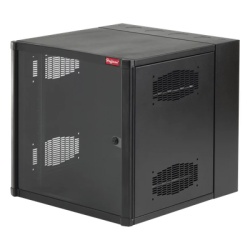 HOFFMAN EWMW242425 Gabinete AccessPlus de 12 UR Montaje en Pared de 19in Rieles Numerados y Roscados #10-32 Puerta con Ventana de Seguridad 600 mm de Ancho 637 mm de Profundidad Color Negro