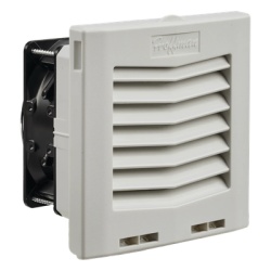 HOFFMAN HF0516414 Ventilador con Filtro de Montaje Lateral HF05 / Flujo de Aire 35 CFM (59 mÂ³/h) / 115 Vca / IP54 / Color Gris Claro