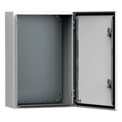 HOFFMAN MAS0808030R5 Gabinete de Uso Exterior MAS 800 x 800 x 300 mm (31.5 x 31.5 x 11.8 in) NEMA 4/12/13; IP66; IK10 de Acero Dulce 1.5 mm con Platina de Montaje Incluida Color Gris Claro