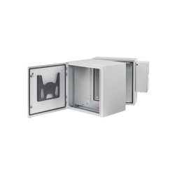 HOFFMAN PTHS242430G4A Gabinete Industrial ProTek de 12 UR Puerta Solida de 612 x 600 x 789 mm Con Aire Acondicionado de 2000 BTU Proteccion NEMA Tipo 4/12; IP66; IK10 Abatible Fabricado en Acero Color