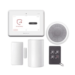 HONEYWELL HOME RESIDEO PROA7PLUSKMPC Kit de panel de alarma / touchscreen 7" all-in-one / Wi-Fi Z-Wave Plus / Alexa integrada / sensor de movimiento + contacto + sirena + control