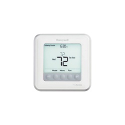 HONEYWELL HOME RESIDEO TH6210U2001/U Termostato programable / Serie T6 Pro (TH6210U2001) / 2H-1C bomba de calor o 1H-1C convencional / 7 días, 5-2, 5-1-1 / Montaje UWP