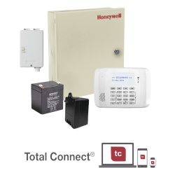 HONEYWELL HOME RESIDEO VISTA48RFGSMSS Kit de alarma / Panel Vista-48LA / Comunicador celular LTE / Batería de respaldo / Transformador / AlarmNet